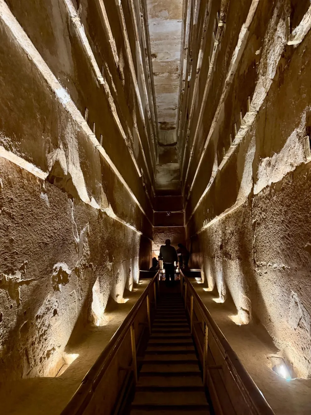 The passage leading up to the King's Chamber inside the Great Pyramid